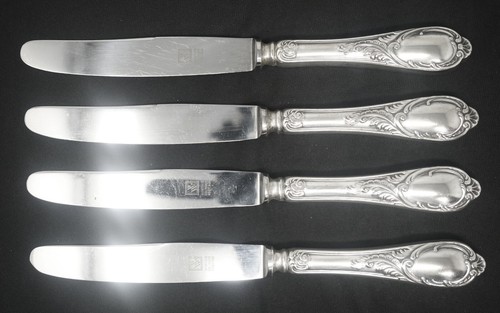 Wirths WIF27 Rostfrei Solingen Germany Silverplate Dinner Knife set of 4. 8.5" - Picture 1 of 3