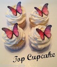 Pink Ombre Edible Butterflies
