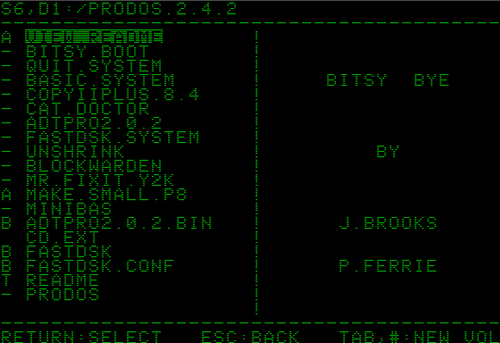 Apple II Newest ProDOS and Bleeding Edge ProDOS 5.25” 2-in-1 Floppy Disk - Picture 2 of 4