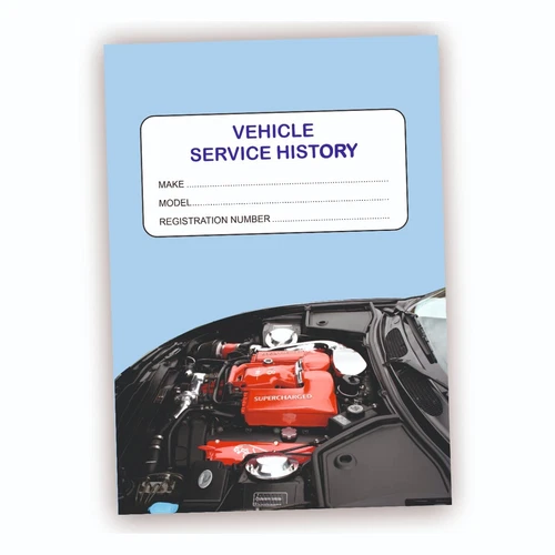 Replacement Vehicle Service History Book - Blank Maintenance Record