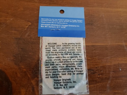 Vintage Voyager New York State Tourism Patch NOS made in USA New - Picture 2 of 2