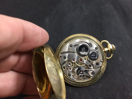 Antique Art Deco GRUEN VERITHIN Solid 14K Gold POCKET WATCH 17J 16s - Picture 5 of 5