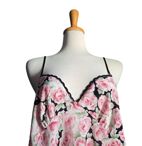 Oscar de la Renta Vintage Floral Lace Mini Slip Dress Women's XL - Picture 3 of 7