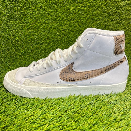 Nike Blazer Mid 77 Piel de Serpiente Para Hombres Talla 13 Marfil Marrón Zapatos Atléticos Tenis - Imagen 4 de 11