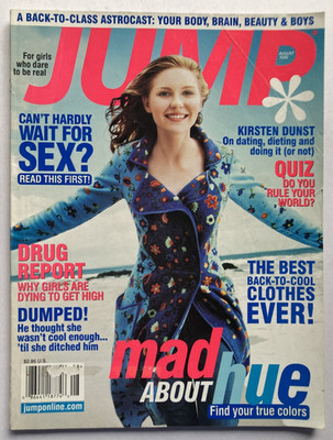 KIRSTEN DUNST August 1999 JUMP Teen Magazine WINONA RYDER / DREW BARRYMORE