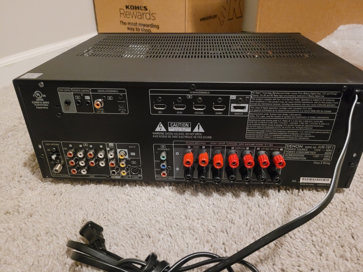 DENON AVサラウンドレシーバー AVR-1911 Denon AVR-1911 Home theater receiver with 3D-ready HDMI