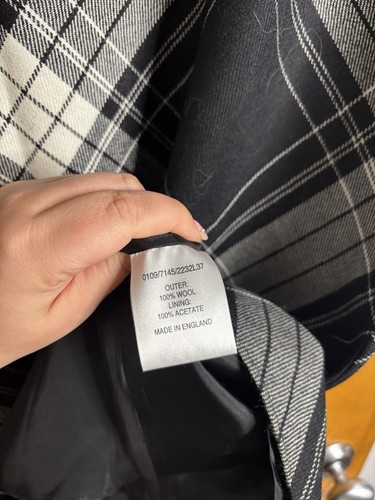 HOBBS Size 14 Tartan Maxi Length Skirt 100% Wool - Picture 3 of 4