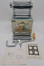 VTG Marcato Atlas Model 150 Deluxe Manual Pasta/Noodle Maker W/Box Made in Italy