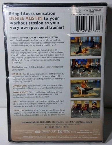 Personal Training System (DVD, 2004) Denise Austin- New Sealed - Foto 2 di 2