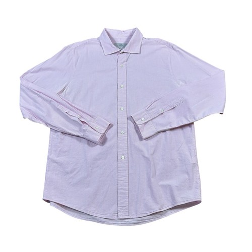 Jack Spade Bleecker Street Pink White Check Long Sleeve Shirt Size XL Mens - Picture 3 of 10