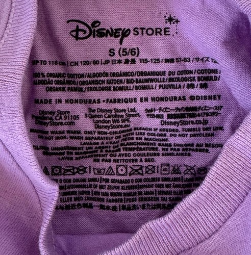 Disney Mädchen Prinzessin Palast Haustiere lila Kurzarm Shirt Größe Small - Bild 3 von 3