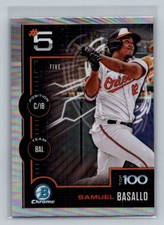 2025 Bowman #BTP-5 Samuel Basallo Bowman Scouts Top 100