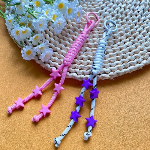 Small Fresh Keychain on The Phone Charm Colorful Keychain Lanyard - Photo 4 sur 19