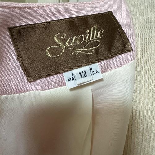 Vintage Saville Skirt Suit Womens 12 10 Blazer Jacket Pencil Made USA 90s - Picture 6 of 10