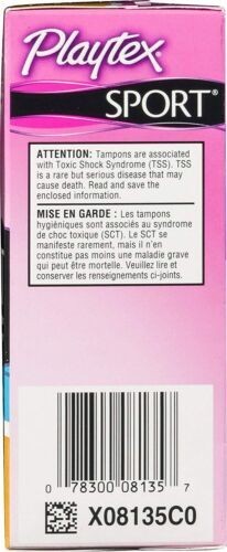 Playtex Sport Flex-Fit Technology Super Plus Absorbency Unscented Tampons 18 Ct - Picture 3 of 4