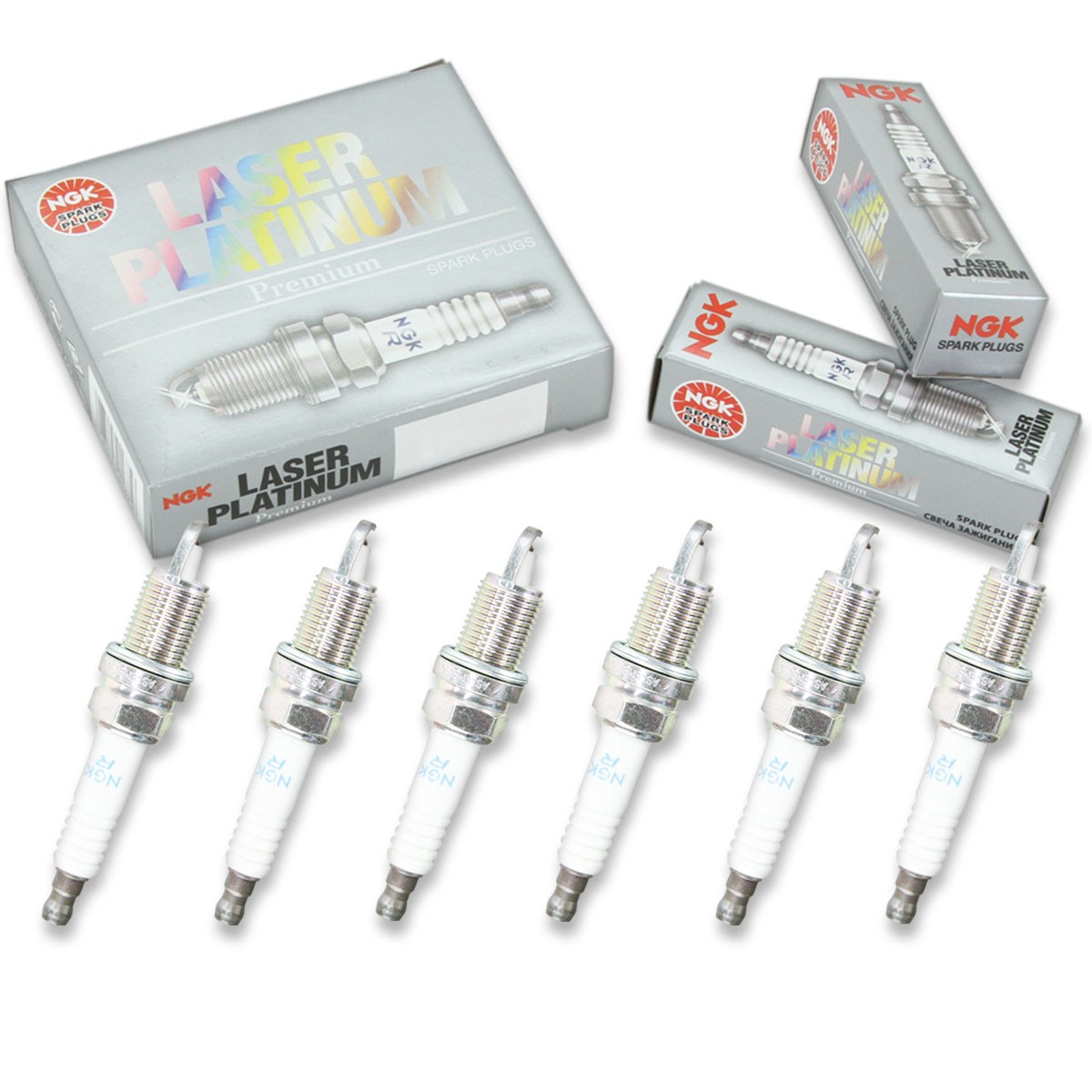 6 pcs NGK Laser Platinum Spark Plugs for 2007-2008 Freightliner Sprinter xu