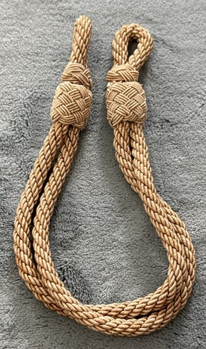 German World War II Army / Luftwaffe Officers Visor Cap Chin Cord - Picture 2 of 2