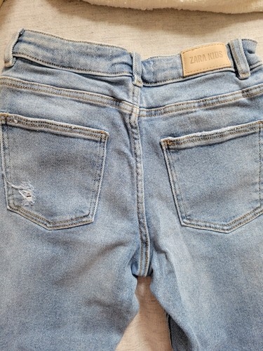 Zara Medium Wash Girls Jeans, Size 10, Adjustable Waste - Picture 5 of 5