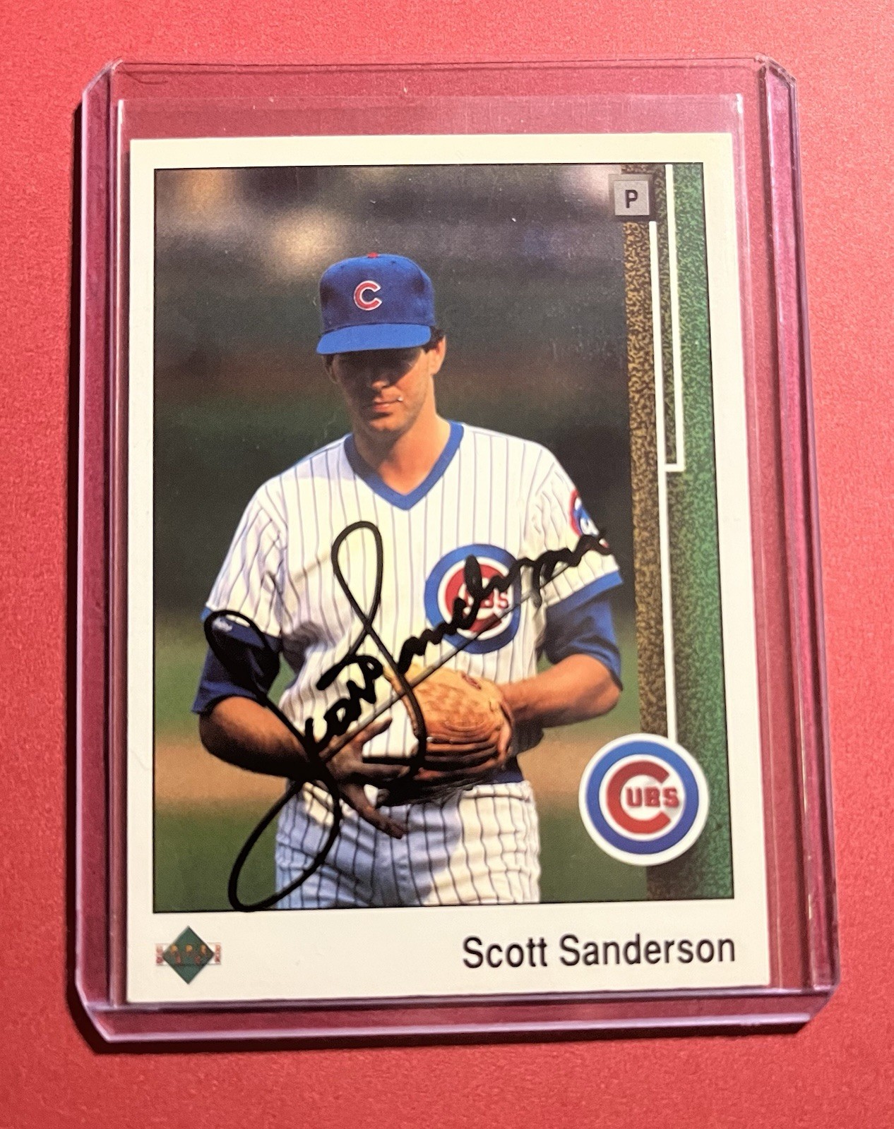 Signed Autographed 1989 Upper Deck Scott Sanderson #342