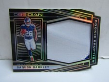 2018 Panini Obsidian Saquon Barkley Eruption Die Cut Patch RC /50 Giants