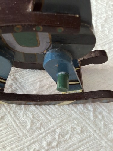 Schaukelpferd aus Holz, bemalt zum Basteln, Deko 7,5 x 7,25 x 2,5 - Bild 7 von 7