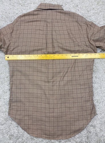 Camisa Ralph Lauren Abotonada Para Hombre Pequeña Marrón Cuadros Manga Larga Poni - Imagen 12 de 14