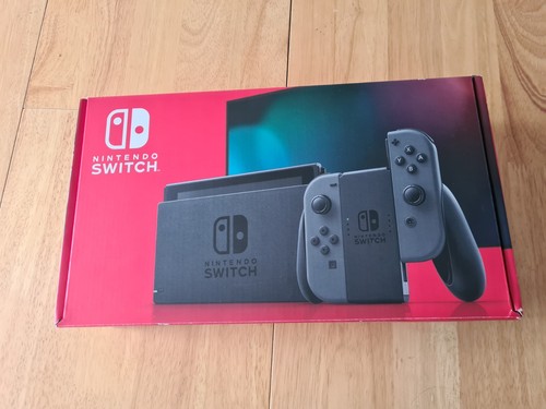 *NO CONSOLE* NINTENDO SWITCH ORIGINAL BOX CARDBOARD PACKAGING ONLY GREY V2