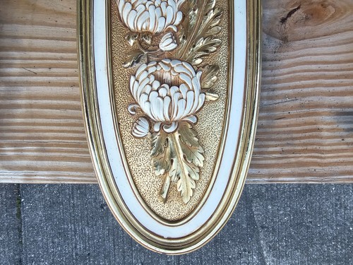 Vintage Syroco Set 7313 7314 7315 7316 Gold Spring Summer Floral Wall 1974 MCM - Picture 12 of 24