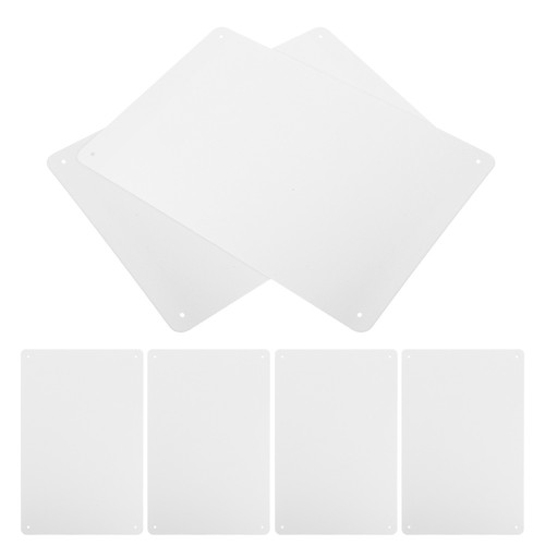  6 Pcs Blank Tin Signs for Crafts Signboard of Metal Wall Decor Laundry Room - Picture 8 of 20