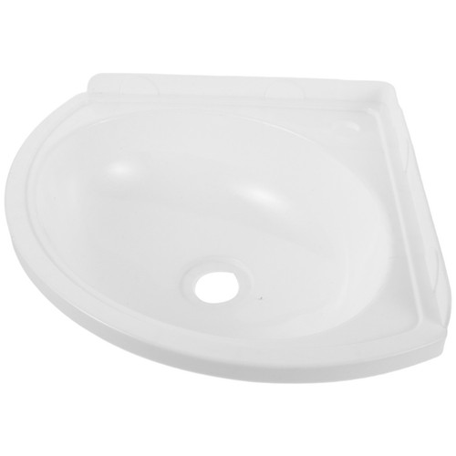  Triangle Bathroom Sink Triangular Small Wall Mount Corner Mounted Hand - Picture 8 of 16