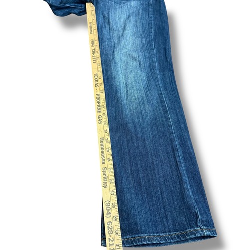 Lucky Brand Womens Jeans Sz 12/31 Inseam Blue Denim Straight Leg Pants Bootcut - Picture 6 of 13