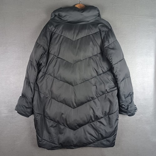 Universal Standard For J Crew Coat Womens 2x Puffer Long Winter Pockets Black - Picture 8 of 8