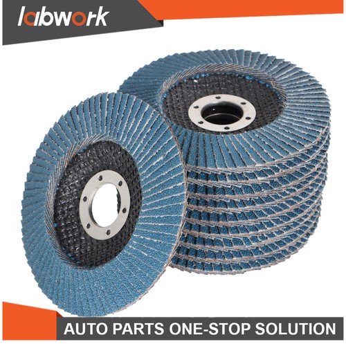 Labwork Premium Zirconia Flap Discs Sanding Grinding 10 Pcs 4.5In X 7/8In 60Grit - Picture 12 of 14