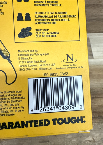 DeWalt DW2 (DXMA1909935) Jobsite Wireless Earphones - DN83 - Picture 4 of 5