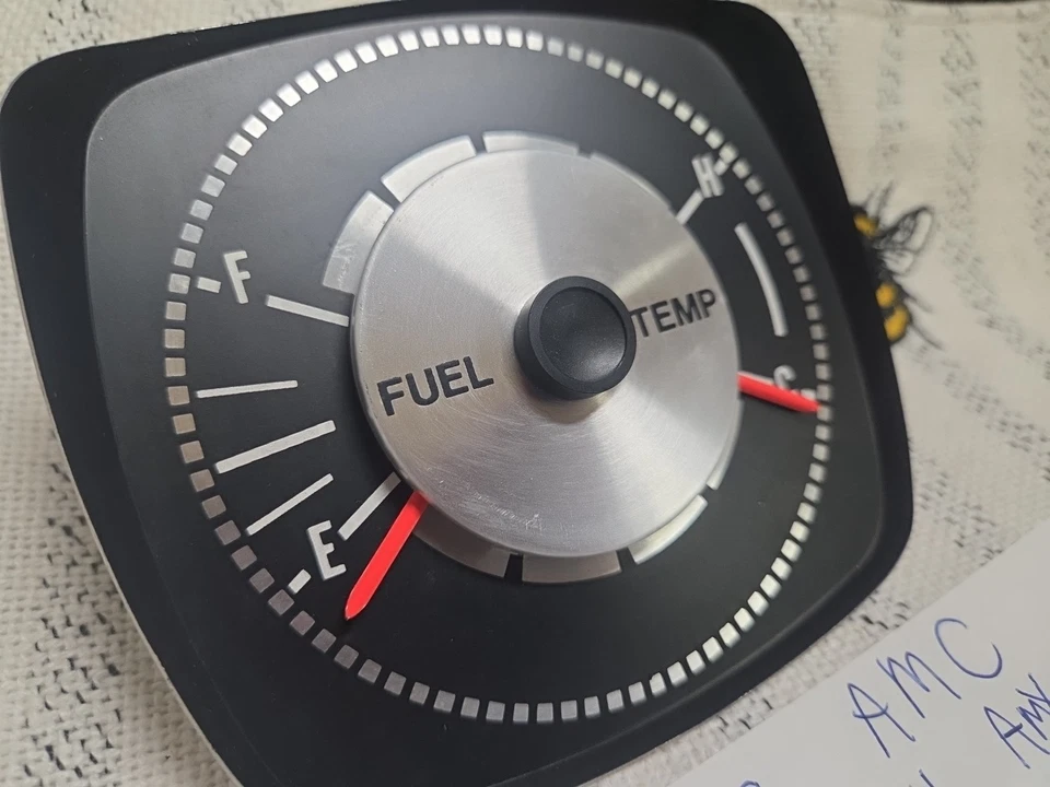 1971-1974 71 72 73 74 1972 1973 AMC Javelin Nos medidores de combustible/temperatura Foto 3 de 4