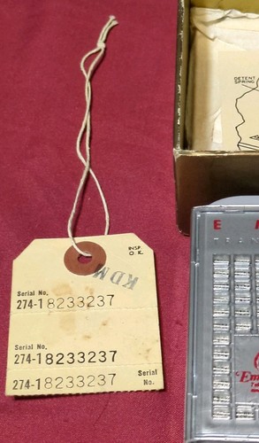 Emerson Model: 838 Hybrid Tube Transistor Pocket Radio, Box & Manual  Untested - Picture 2 of 23