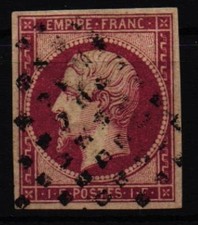 France 17 Stamped Wide Margins, Signed #KS496