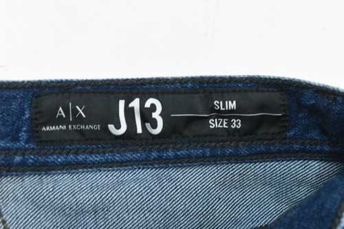 Armani Exchange J13 Jeans Mens 33 Blue Fade Slim Fit Straight Leg Stretch Denim - Picture 6 of 16