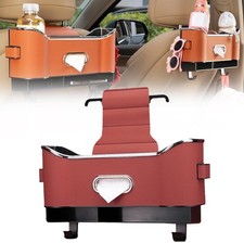 3-in-1 Car Seat Back Storage Box Multifunctional Back Seat Organizer Cup Holder