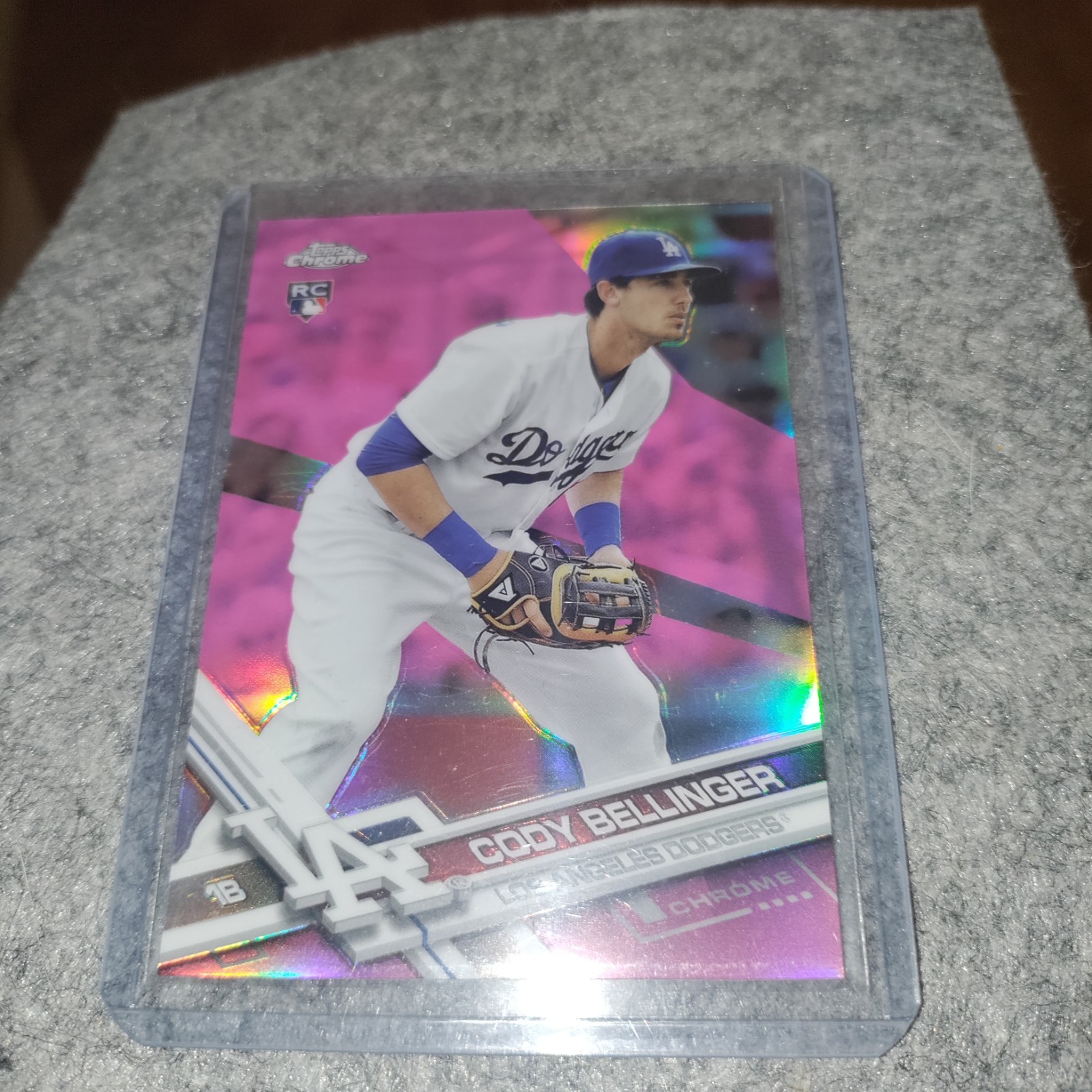 2017 Topps Chrome - Cody Bellinger #79 Pink Refractor (RC)