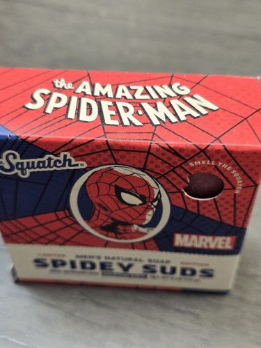Dr Squatch Limited Edition Marvel Spidey Suds Natural Bar Soap Spider Man 5oz - Picture 2 of 6
