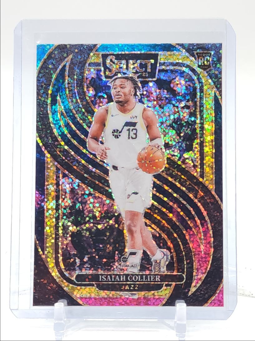 ISAIAH COLLIER 2024-25 SELECT PREMIER LEVEL ROOKIE COSMIC PRIZM SP RC Q4935