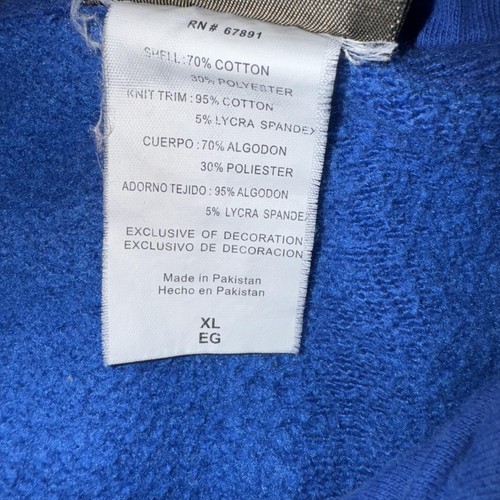 Kentucky Wildcats Hoodie Mens XL Blue NCAA Basketball Pullover Fleece Sweatshirt - Picture 8 of 9