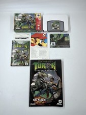 Turok: Dinosaur Hunter N64 Complete CIB w/ POSTER Reg & Guide Authentic Tested