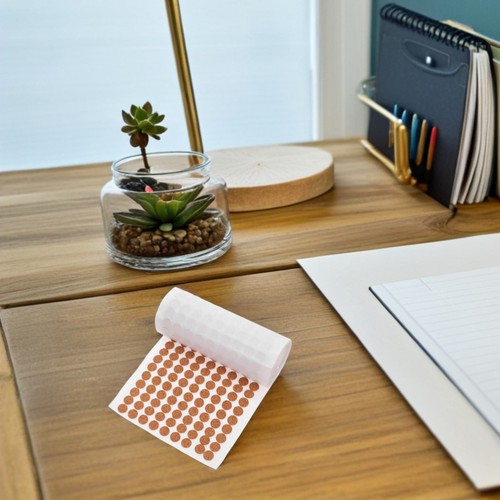 1 Rolle selbstklebende Kork Pads Schranktür Schutz Stoßstange Punkte für Möbel - Bild 7 von 12