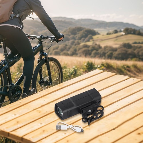 Rechargeable ABS Headlight for Mountain Bike with USB Charging Capability - Picture 12 of 12