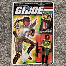 Vintage Original GI Joe 1989 Python Patrol Viper V2 Complete Sealed Card MOC MIP