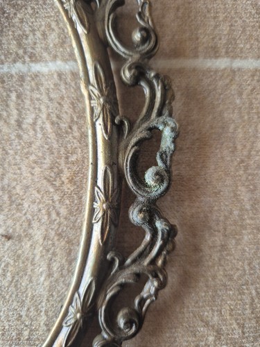 VINTAGE OVAL BRONZE FRAME 21x14cm - Picture 2 of 4
