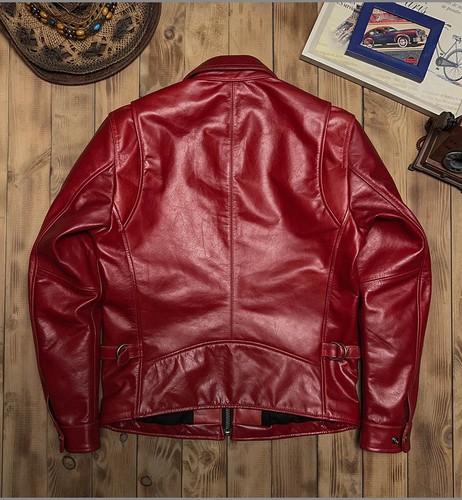 Retro Herren Motorrad Lederjacke Reverskragen Kurz Slim Fit Ledermantel  - Bild 10 von 23