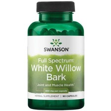 SWANSON, WHITE WILLOW BARK Full Spectrum 400mg Gelenken 90 Kapseln SUPER PREIS
